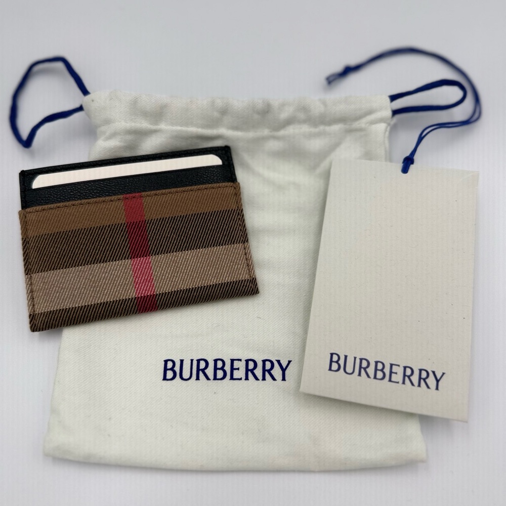 Burberry Men’s Check Card Case